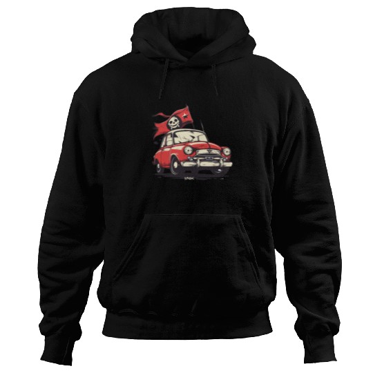 Communist Soviet Pirate Retro Car Hoodies