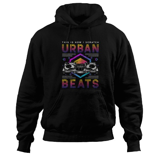 Disc Jockey Melody Crowd Vinyl Hoodies