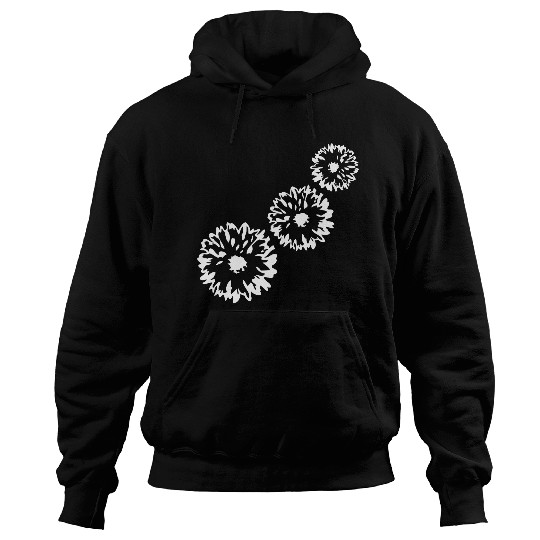 Many Pretty Daisy Flowers Decorative Nature Design Hoodies