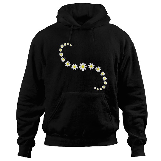 Many Pretty Daisy Flowers Decorative Nature Design Hoodies