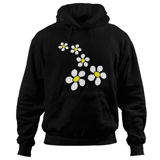 Many Pretty Daisy Flowers Decorative Flower Design Hoodies