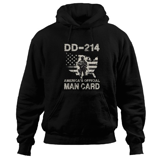 DD 214 America s Official Man Card Hoodies