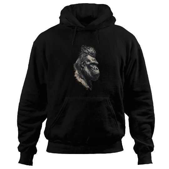 KingKong gorilla's face Hoodies