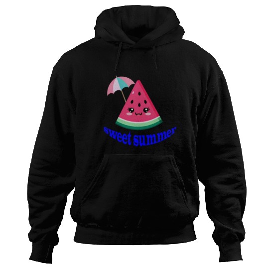 Playful Watermelon Summer Design Hoodies