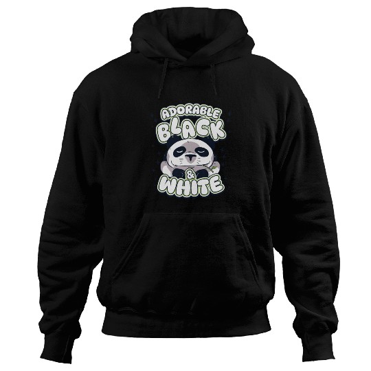 Adorable Black And White Panda Bear Friend Lover Hoodies