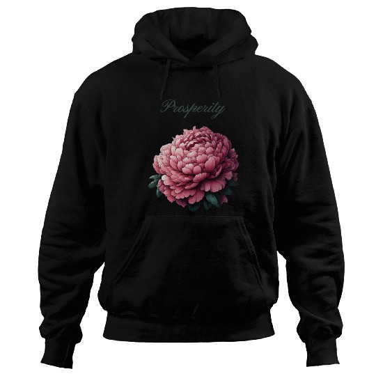 Peony of Prosperity: A Symbol of Wealth Hoodies