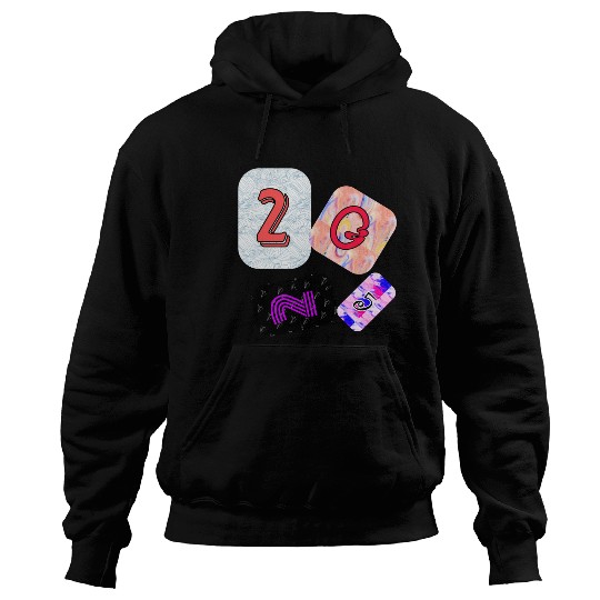 Creative Typography Art with Abstract Backgrounds Hoodies