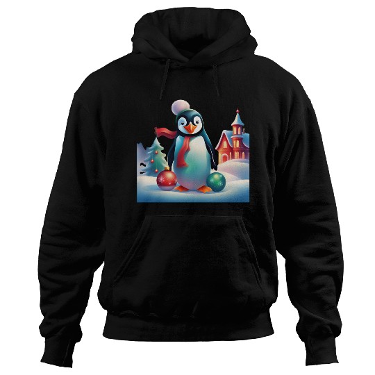 Christmas Merry Christmas For Gift Penguin Snowman Hoodies