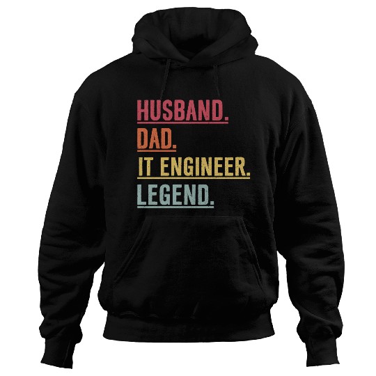 Husband Dad Engineer Legend Birthday Gift Hoodies