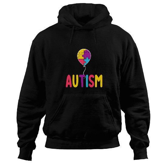 Autism Awareness Balloon - Spread Love and Support Hoodies