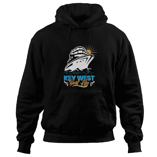 KEY-WEST BOAT LIFE Sailing Florida Keys West Keys Hoodies