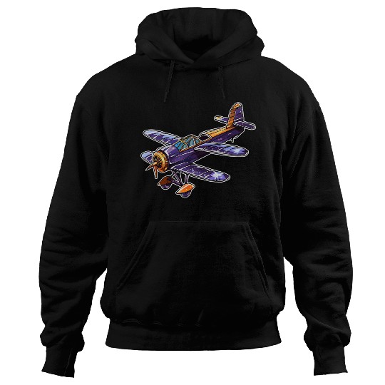 Propeller Aircraft Comic Look Hoodies