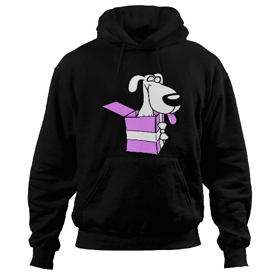 Dog Pet Gift Box Funny Crazy Surprise Fun Puppy Hoodies