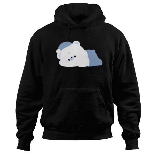 Tired Polar Bear Hoodies
