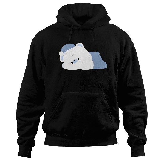 Tired Polar Bear Hoodies