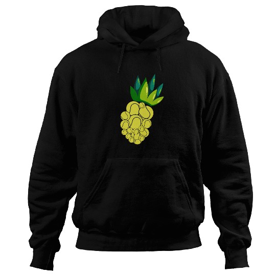 Pineapple Tennis Vibes for Summer Fun Hoodies