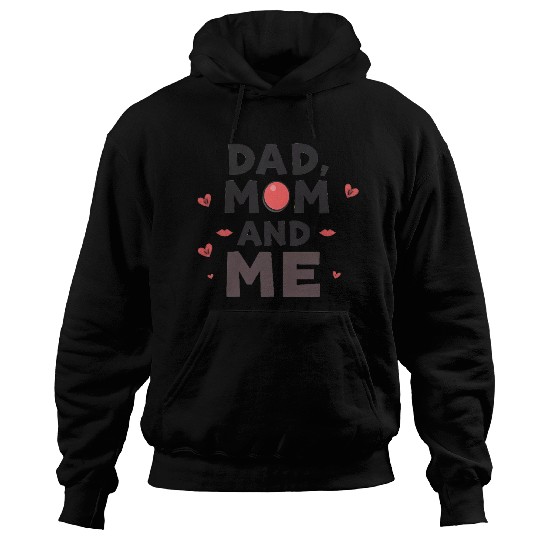 Dad, Mom, and Me: Family Love Hoodies