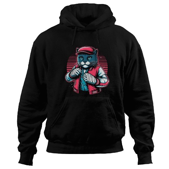 Vintage Street Fighter Cat #Vintage #Streetwear Hoodies