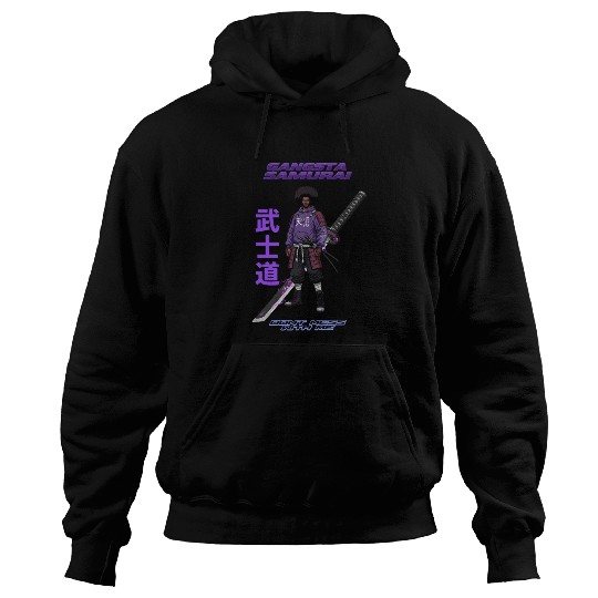 Gangsta Samurai - Afro Street Fighter Anime Manga Hoodies