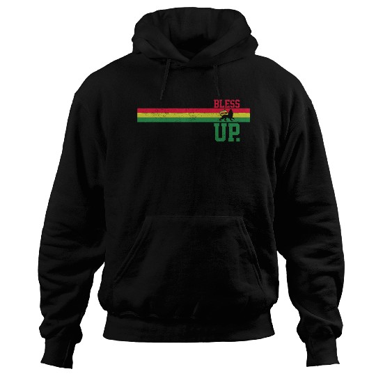Reggae Music Rastafari Bless Up Lion Of Judah Rast Hoodies