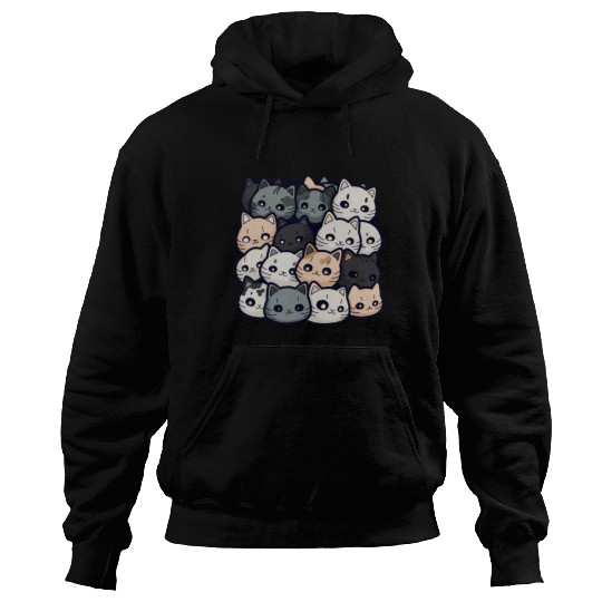 Cute Cat Pile: Adorable Kittens Stack Hoodies