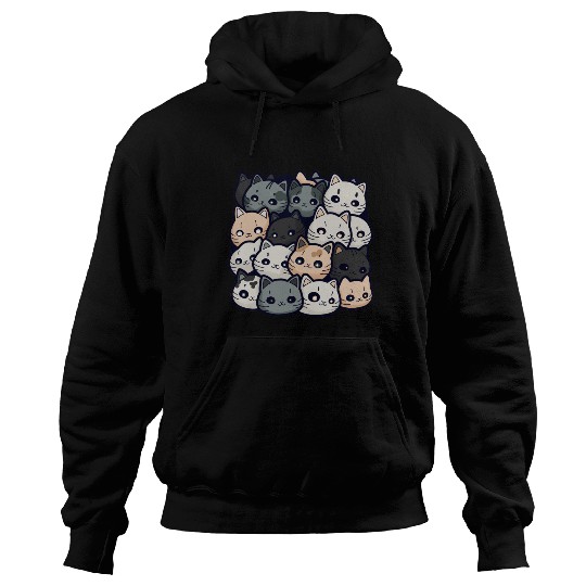 Cute Cat Pile: Adorable Kittens Stack Hoodies
