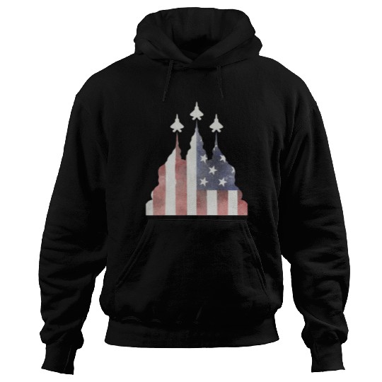 Patriotic Flyby F-22 Raptor Hoodies