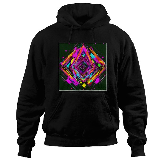 Neon Colors Vintage Party Rave Hoodies