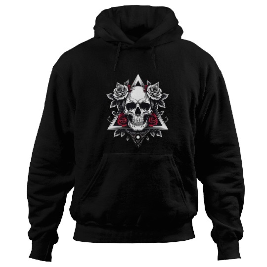 Gothic Skull & Roses Aesthetic Hoodies