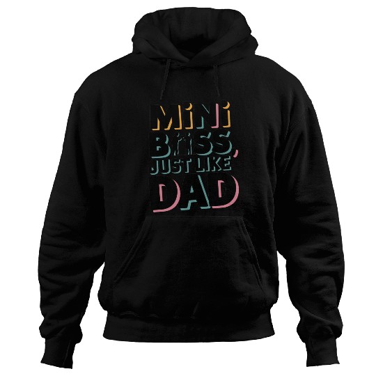 Mini Boss Just Like Dad – Father & Son Matching Hoodies