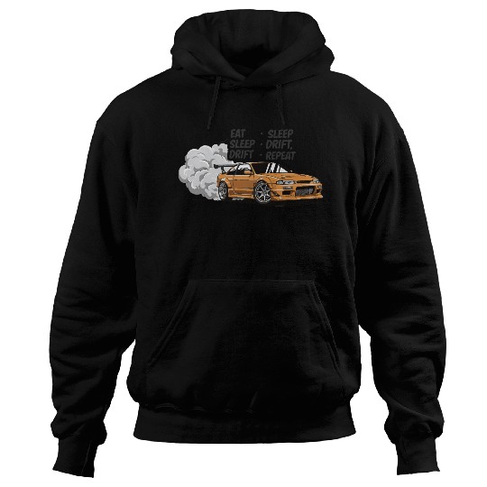 Eat Sleep Drift Repeat Hoodies – Neon JDM Car Raci