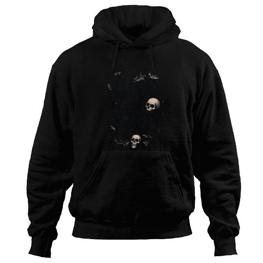 Motivational Skull and Quote Born to Win Hoodies