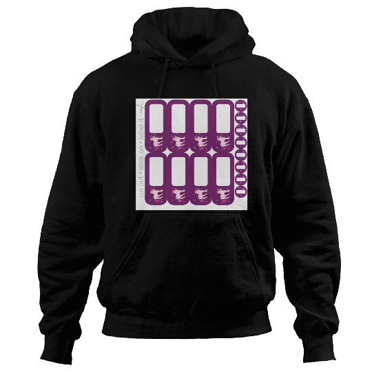 DIY School Sticker - Fantasy Unicorn Purple - 16 Hoodies