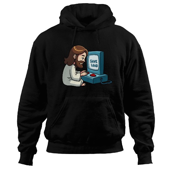 Jesus Saves and Loads Hoodies