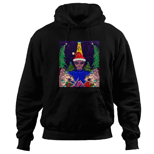 Alien Christmas Gifts Collection Time! Hoodies