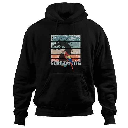 Scream Big Parrot Dragon Fusion Hoodies