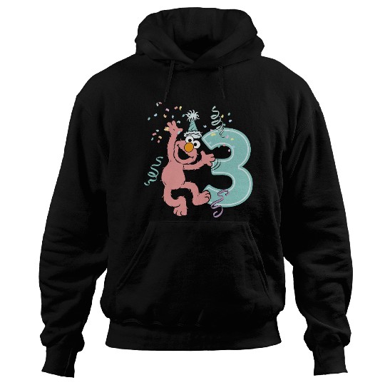 Sesame Street Birthday Design With Elmo 3 Years Hoodies