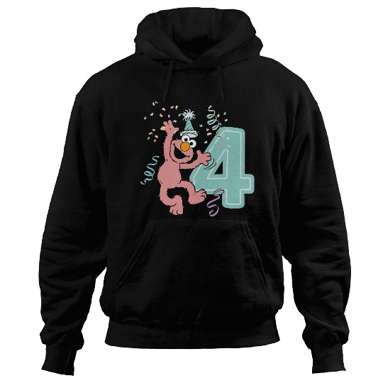 Sesame Street Birthday Design With Elmo 4 Years Hoodies
