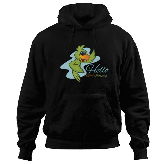 HELLO parrot bird pirate kids Hoodies