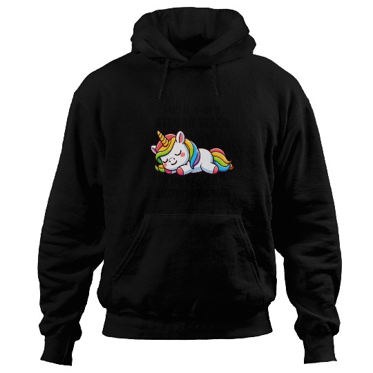 Sleepy Rainbow Unicorn Hoodies