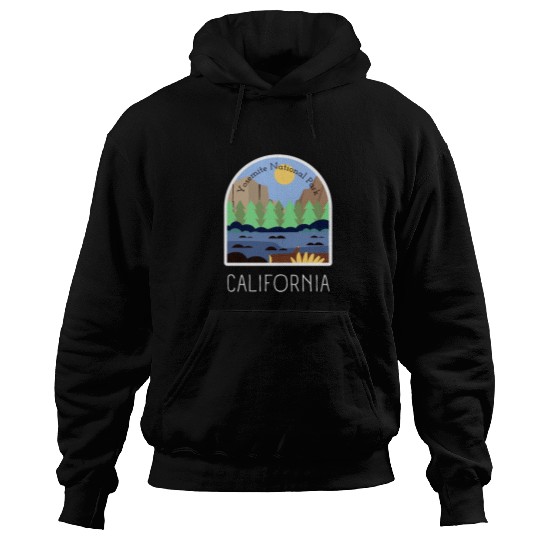Retro Yosemite National Park California Hoodies