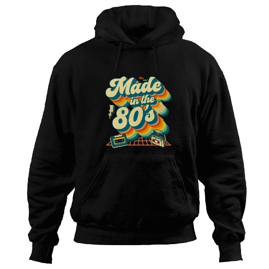 made in the 80s retro groovy Hoodies