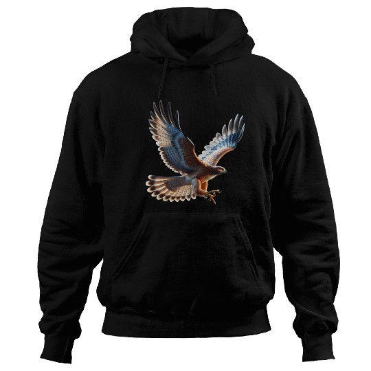 Majestic Hawk Flight Hoodies