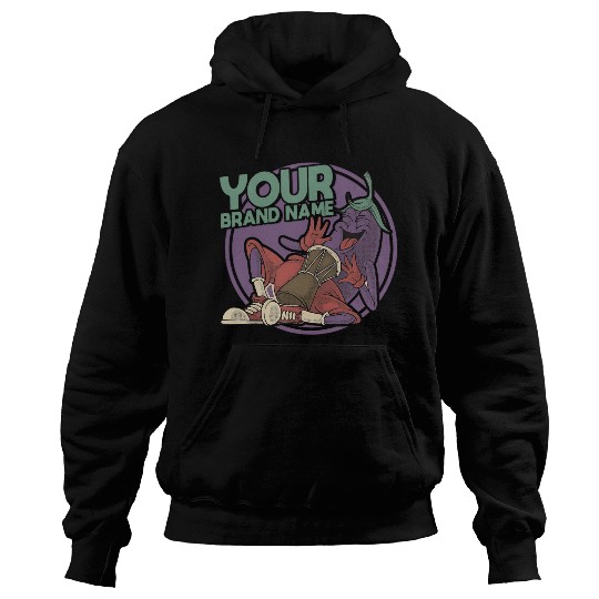 Funky Eggplant Drummer – Funny Cartoon Music T-Shi Hoodies