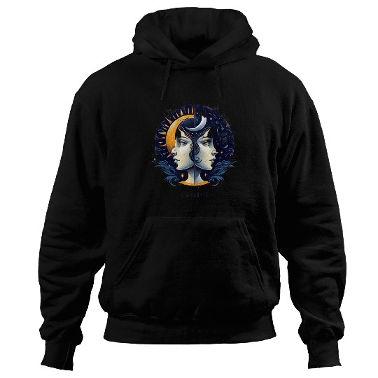 Zodiac Card Gemini Hoodies