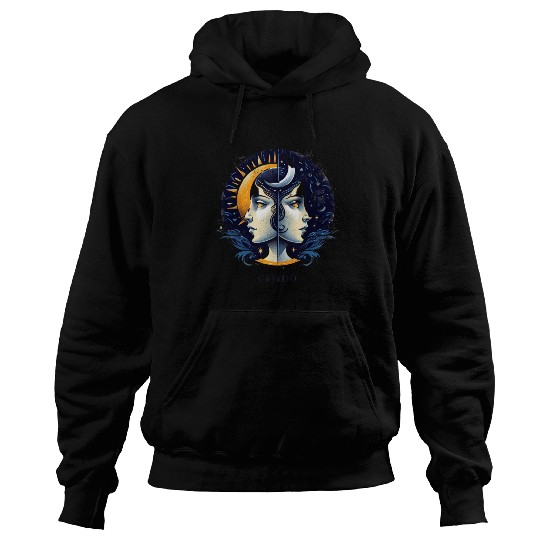 Zodiac Card Gemini Hoodies