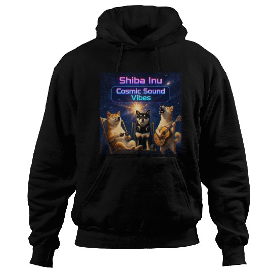Shiba Inu Cosmic Sound – Chill Dog Band Hoodies