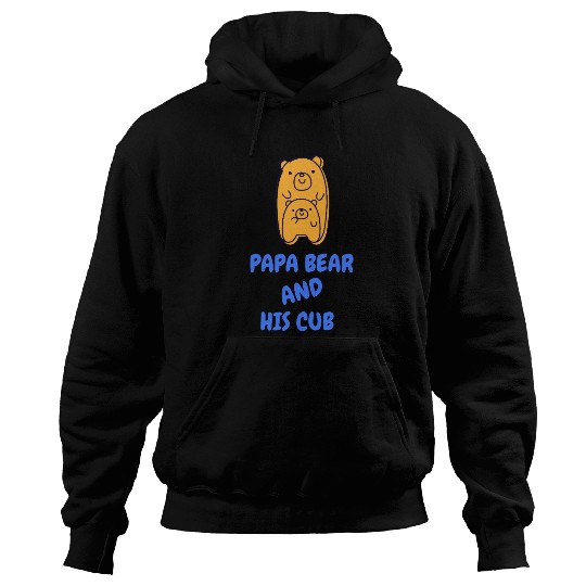 Papa bear and his cub - Father's Day Hoodies