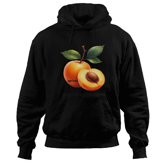Apricot branch with green leaves Hoodies