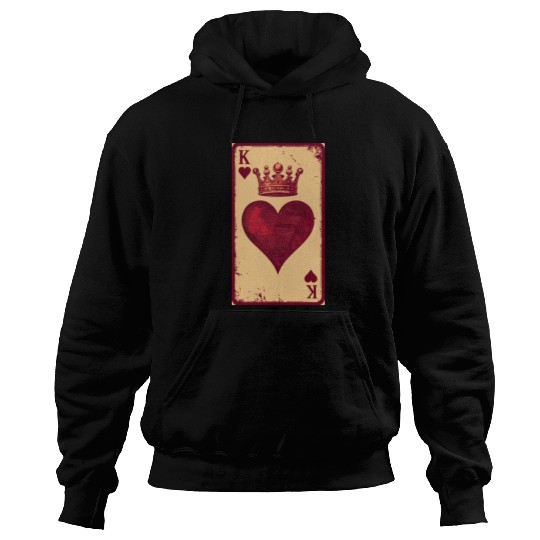 Vintage King of Hearts Hoodies